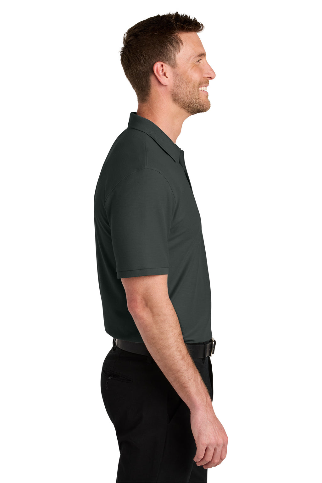 Port Authority Wearever Signature Pique Polo K200 - Grey Smoke - side