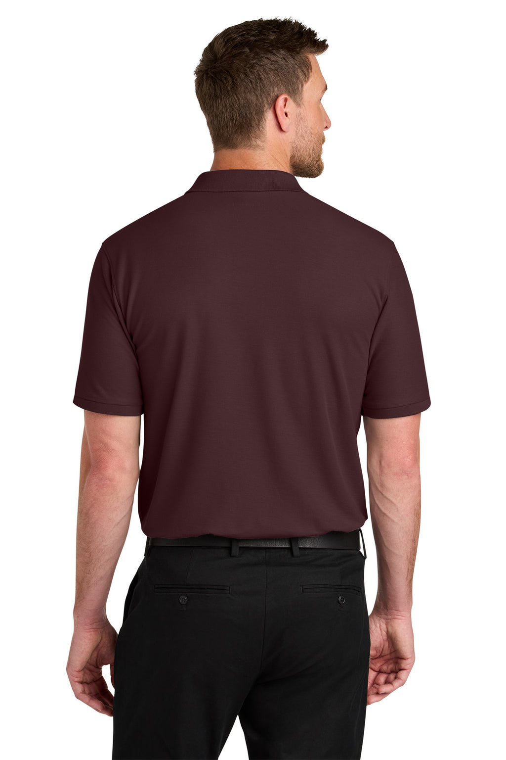 Port Authority Wearever Signature Pique Polo K200 - Maroon - back