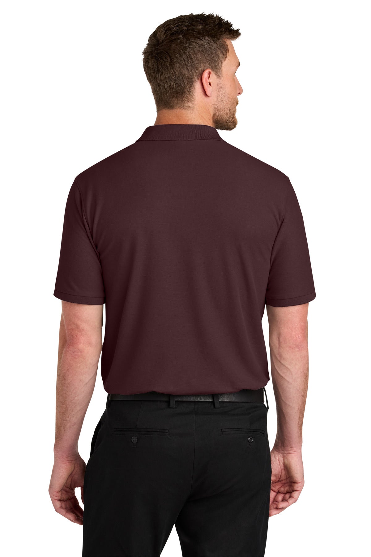 Port Authority Wearever Signature Pique Polo K200 - Maroon - back