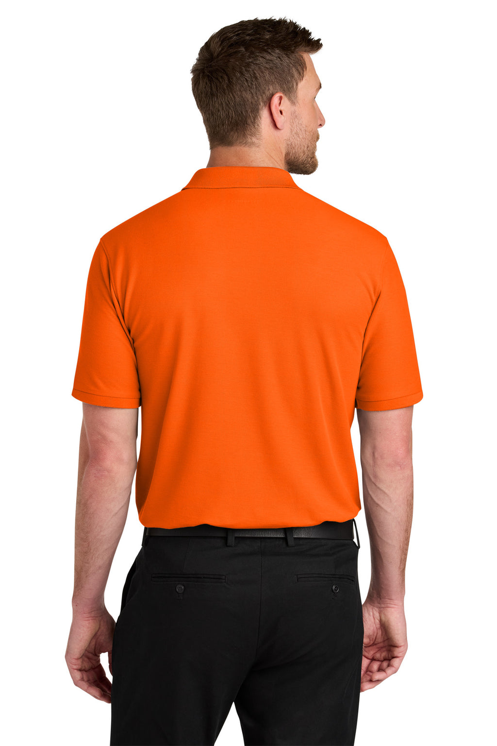 Port Authority Wearever Signature Pique Polo K200 - Neon Orange - back