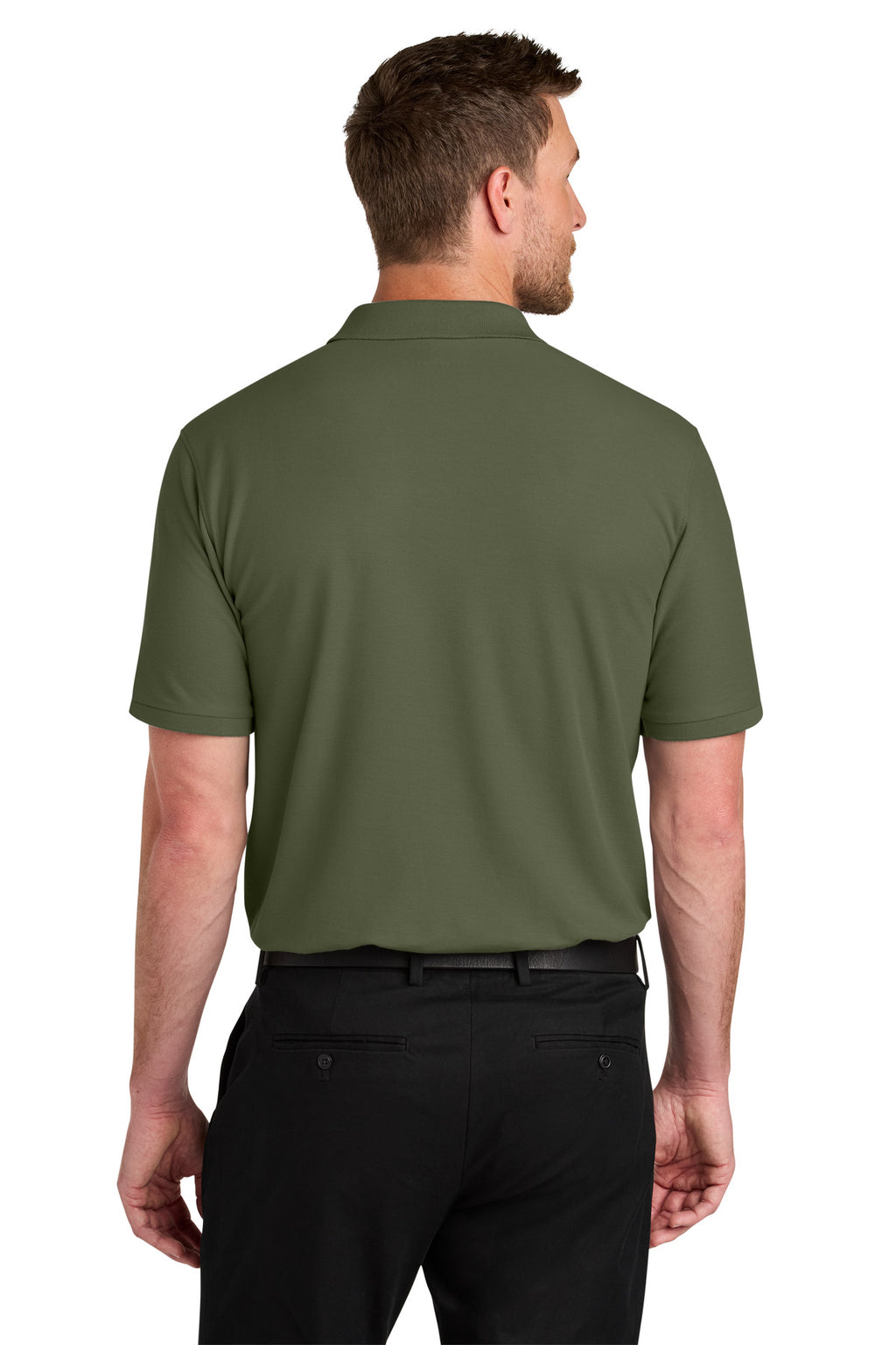 Port Authority Wearever Signature Pique Polo K200 - Olive Drab Green - back
