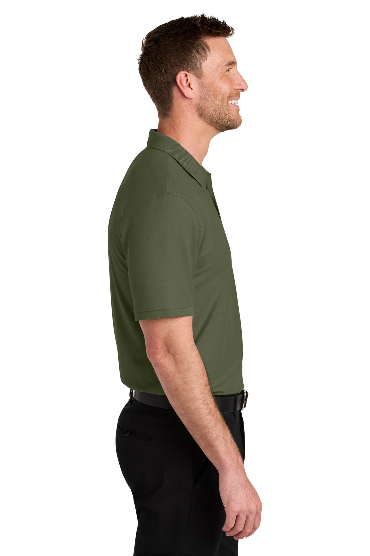 Port Authority Wearever Signature Pique Polo K200 - Olive Drab Green - side
