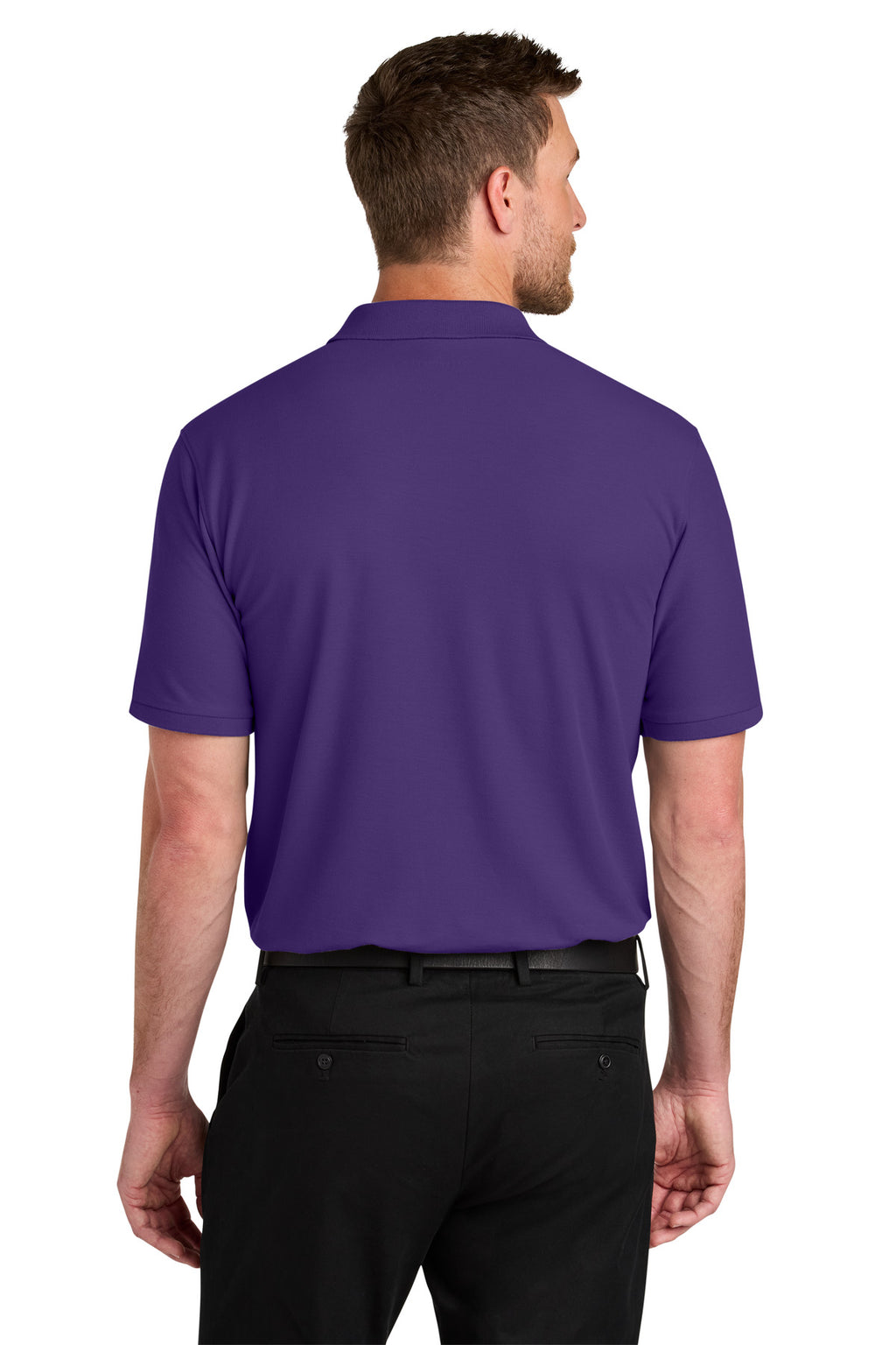 Port Authority Wearever Signature Pique Polo K200 - Prism Purple - back