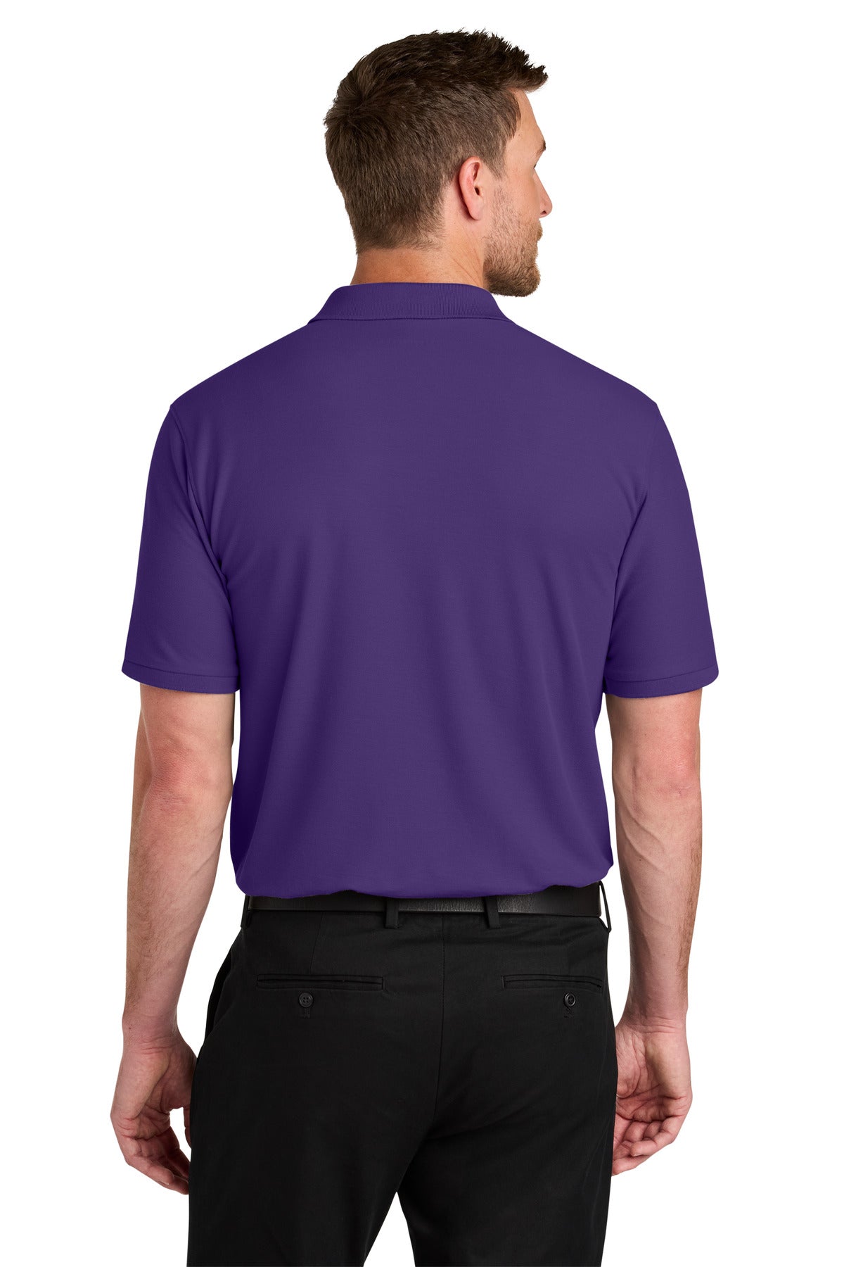 Port Authority Wearever Signature Pique Polo K200 - Prism Purple - back