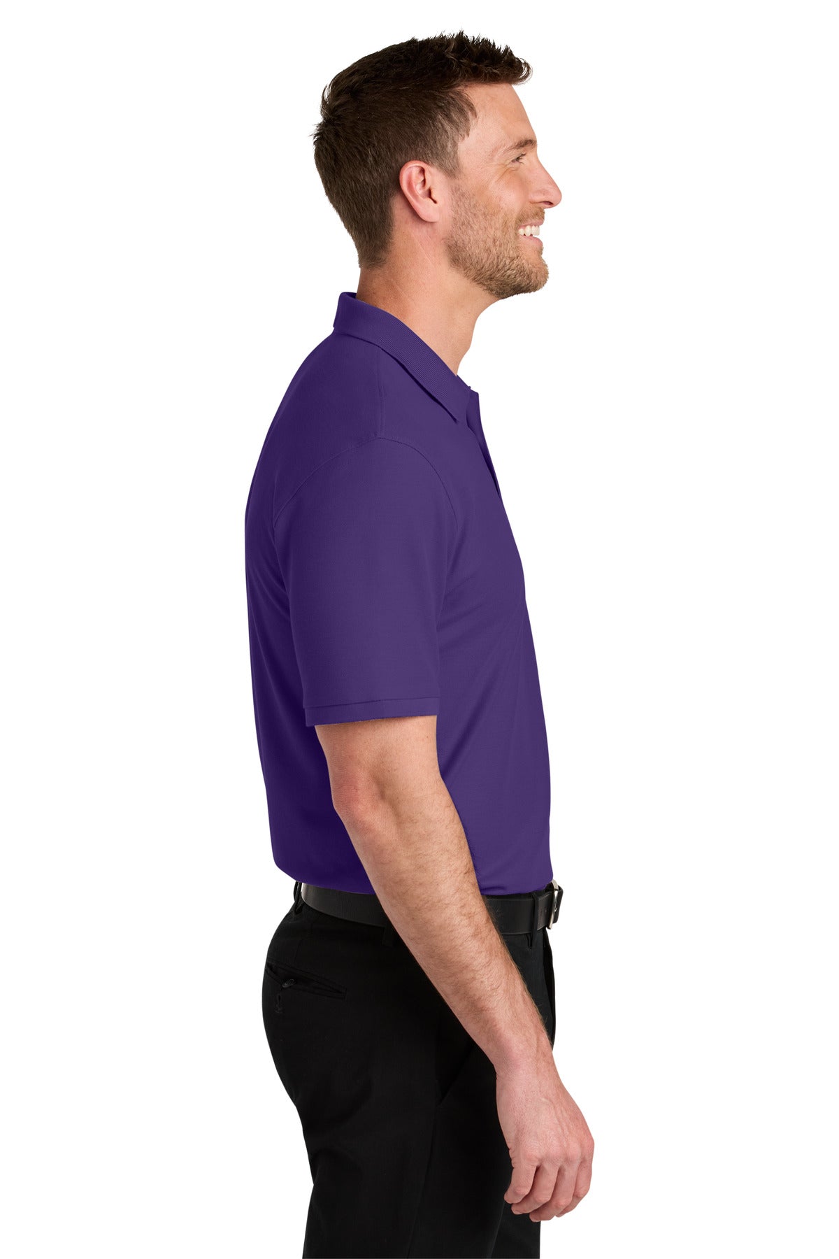 Port Authority Wearever Signature Pique Polo K200 - Prism Purple - side