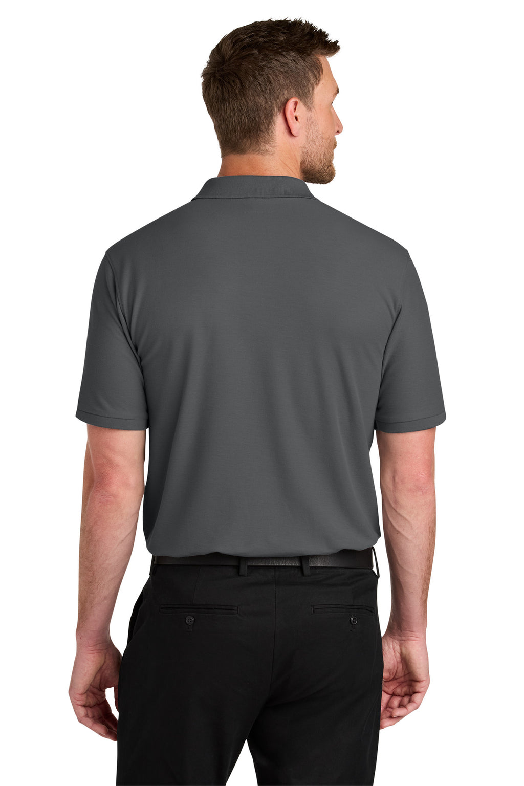Port Authority Wearever Signature Pique Polo K200 - Storm Grey - back