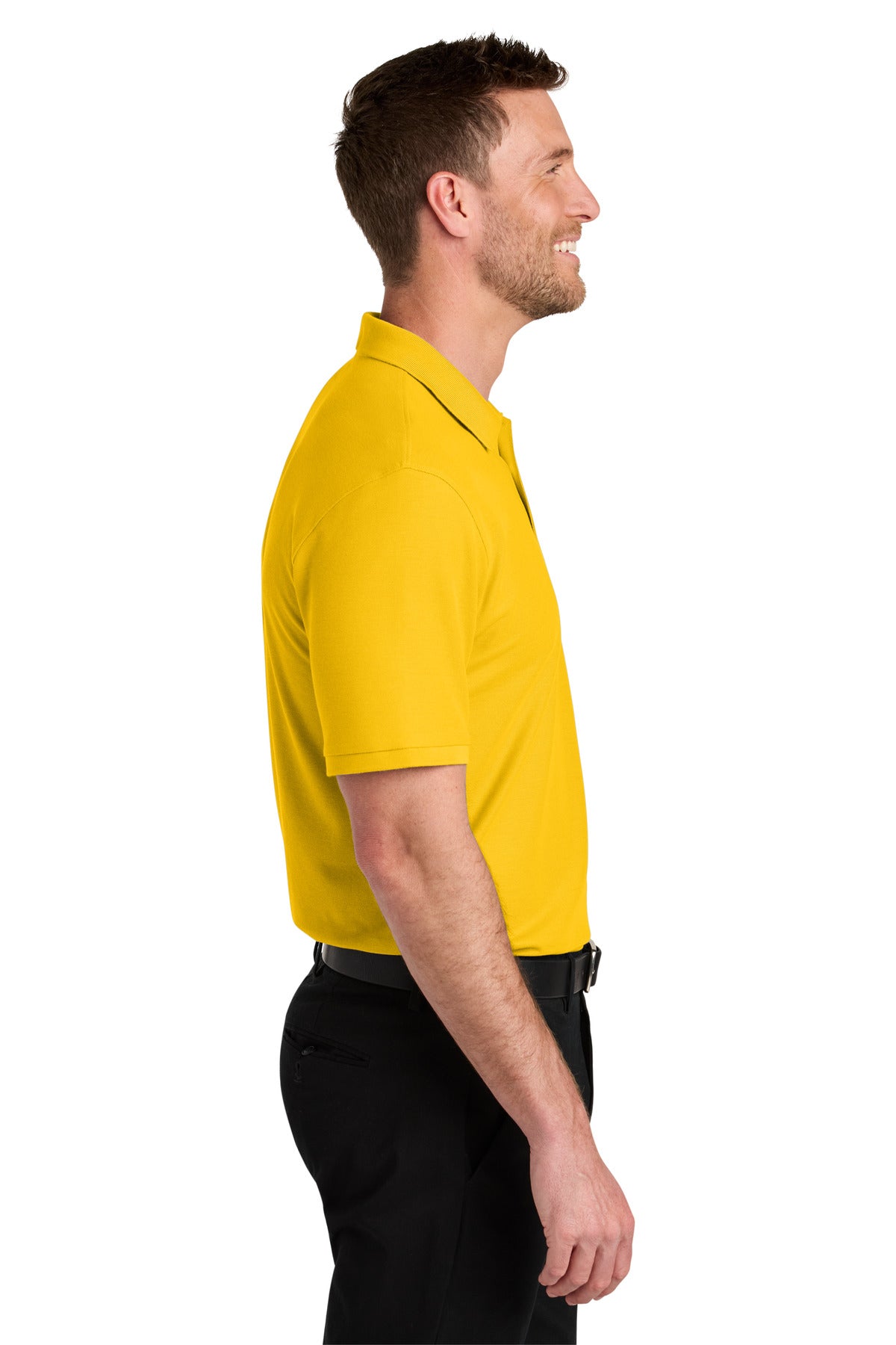 Port Authority Wearever Signature Pique Polo K200 - Sunflower Yellow - side