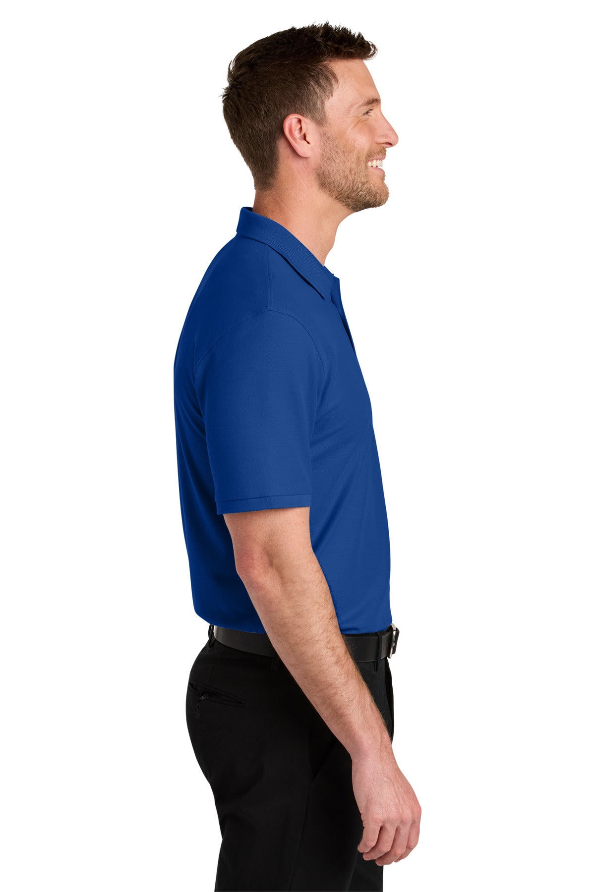 Port Authority Wearever Signature Pique Polo K200 - True Royal - side