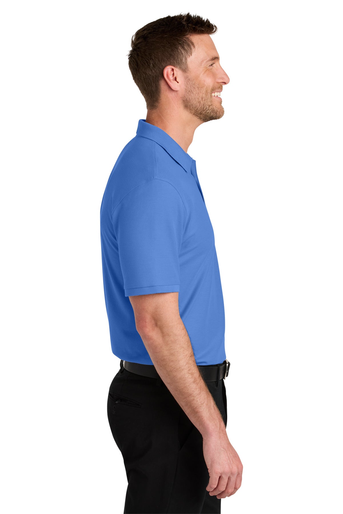 Port Authority Wearever Signature Pique Polo K200 - Ultramarine Blue - side