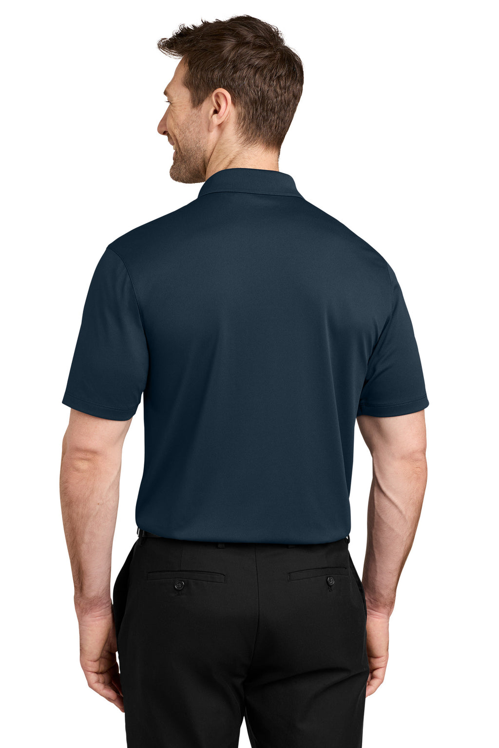 Port Authority Wearever Performance Pique Pocket Polo K240P - River Blue Navy - back