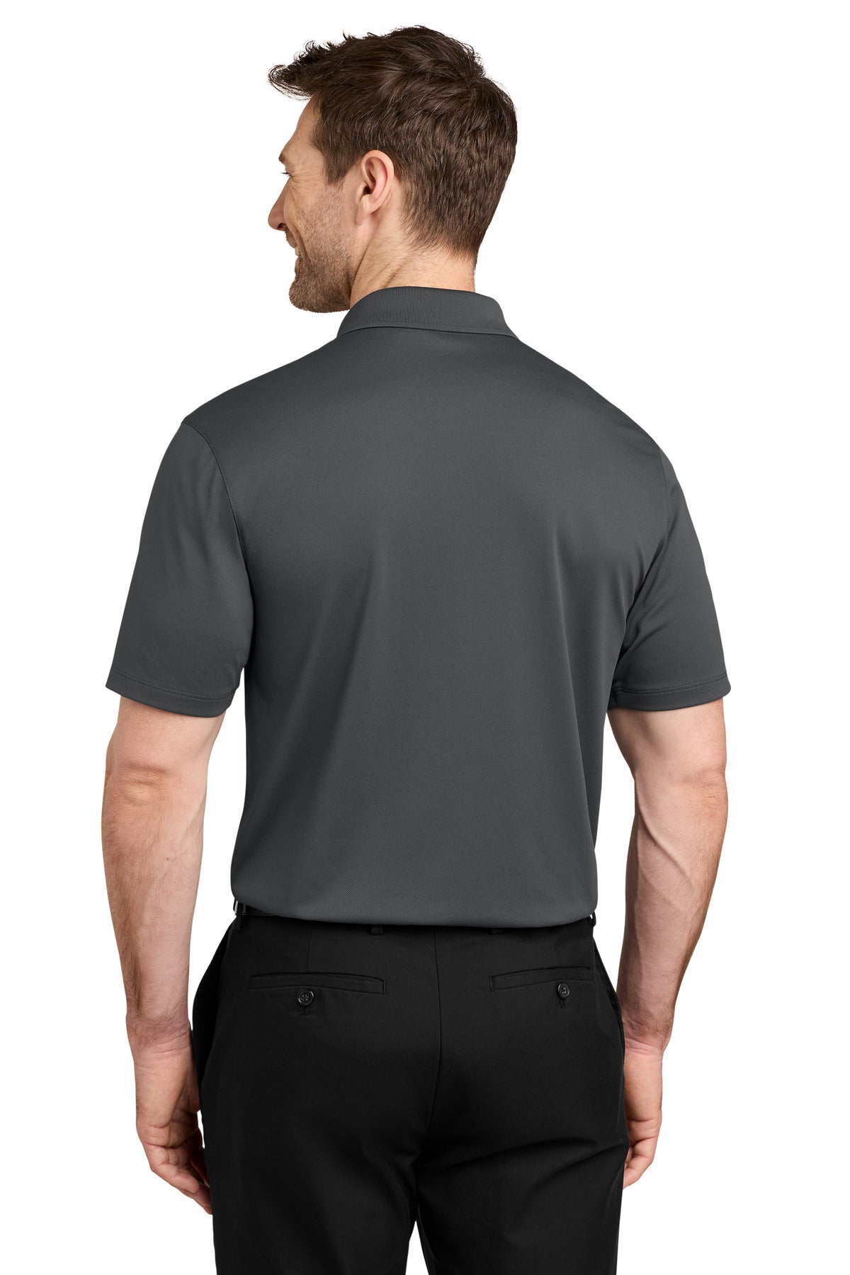 Port Authority Wearever Performance Pique Pocket Polo K240P - Storm Grey - back