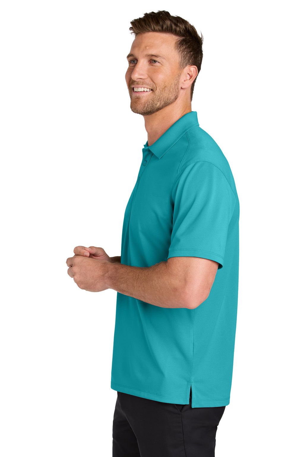Port Authority Wearever Performance Pique Polo K240 - Aquamarine - side
