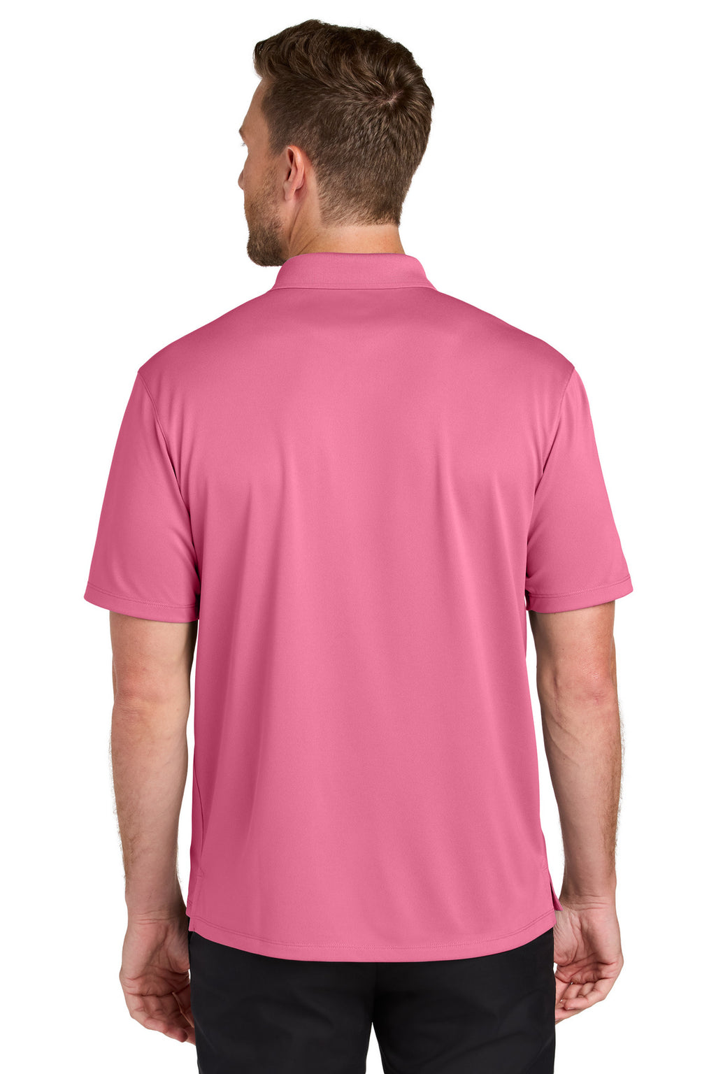 Port Authority Wearever Performance Pique Polo K240 - Awareness Pink - back