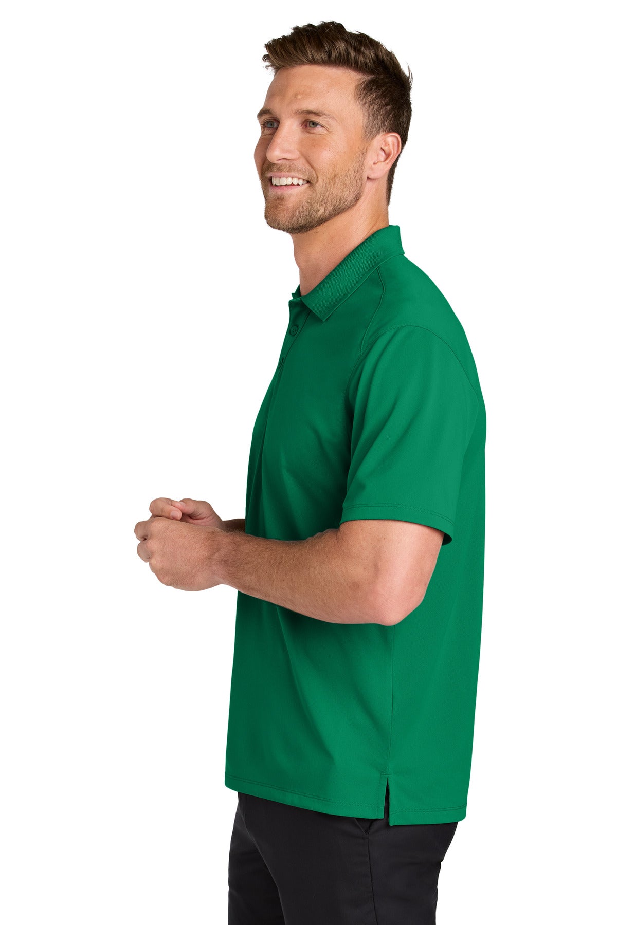 Port Authority Wearever Performance Pique Polo K240 - Bright Kelly Green - side