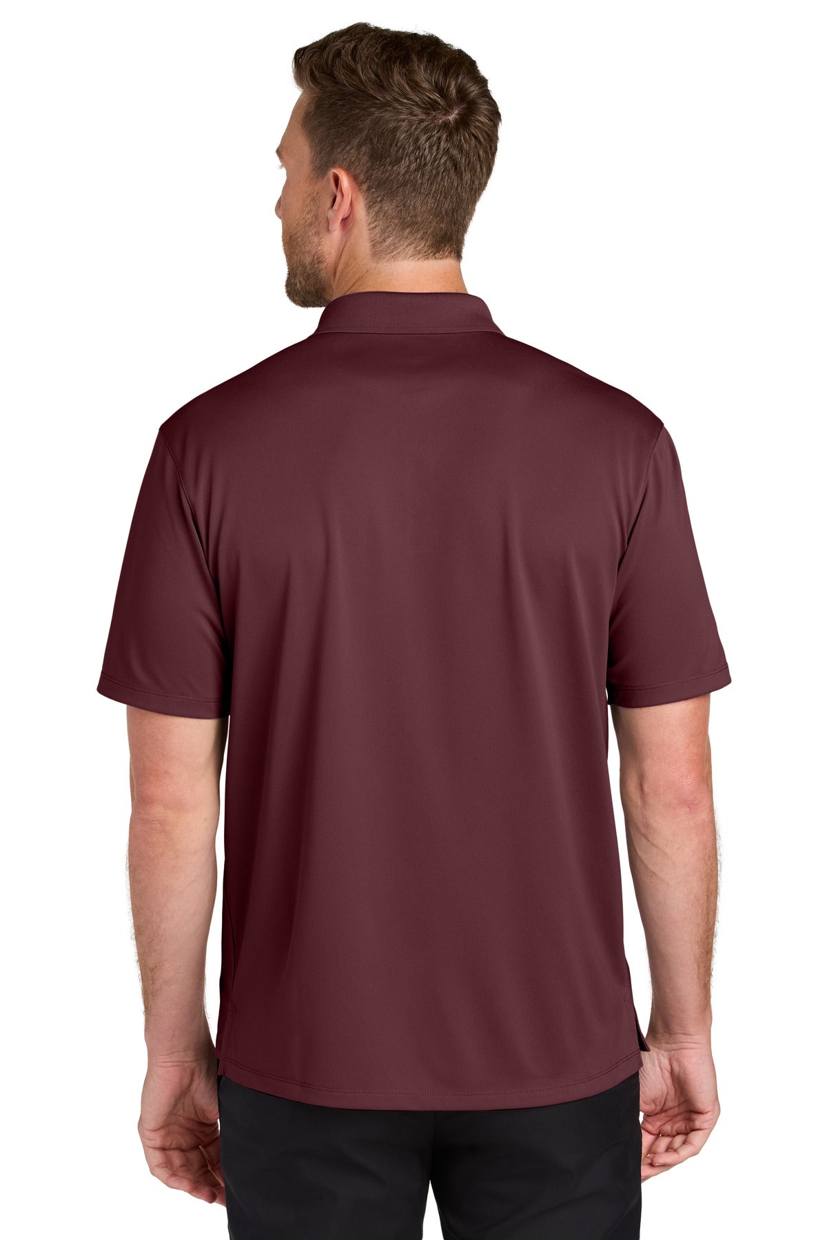 Port Authority Wearever Performance Pique Polo K240 - Burgundy - back
