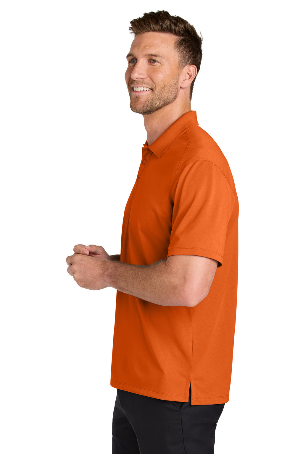 Port Authority Wearever Performance Pique Polo K240 - Field Orange - side