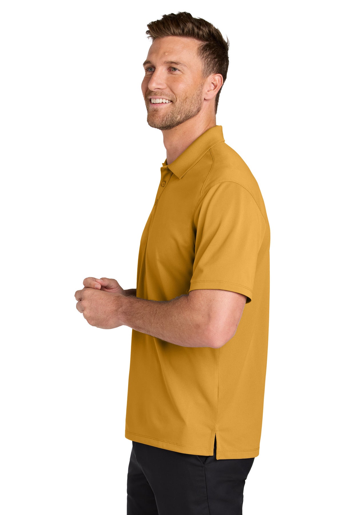 Port Authority Wearever Performance Pique Polo K240 - Gold - side
