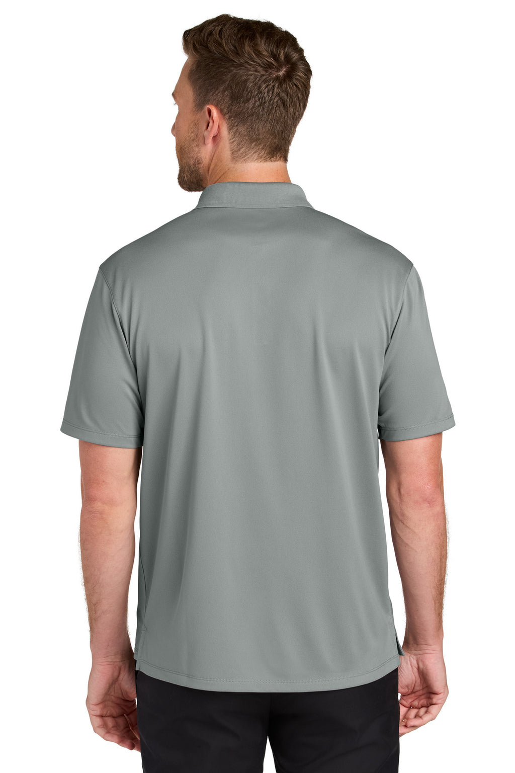 Port Authority Wearever Performance Pique Polo K240 - Gusty Grey - back