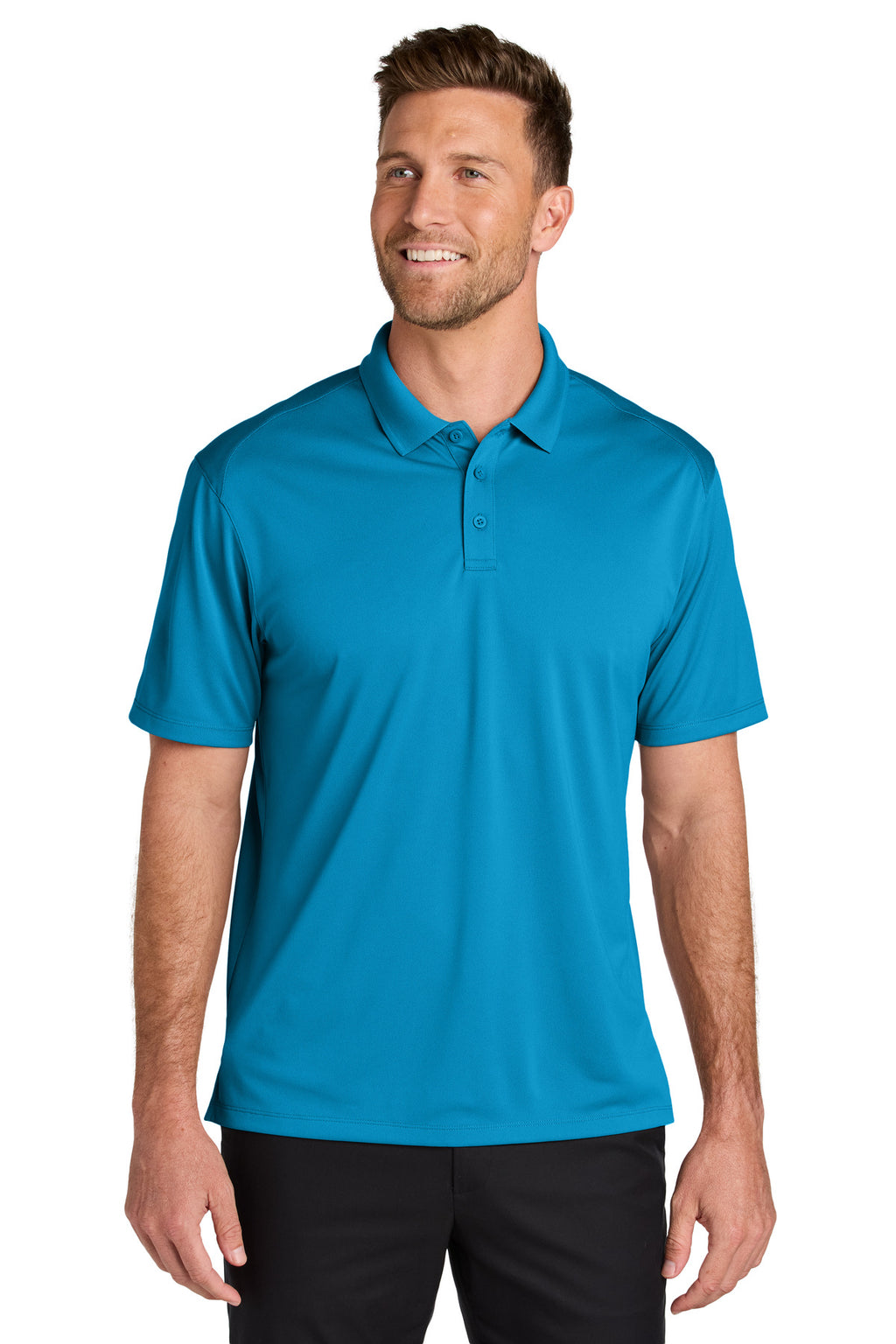 Port Authority Wearever Performance Pique Polo K240 - Parcel Blue - front