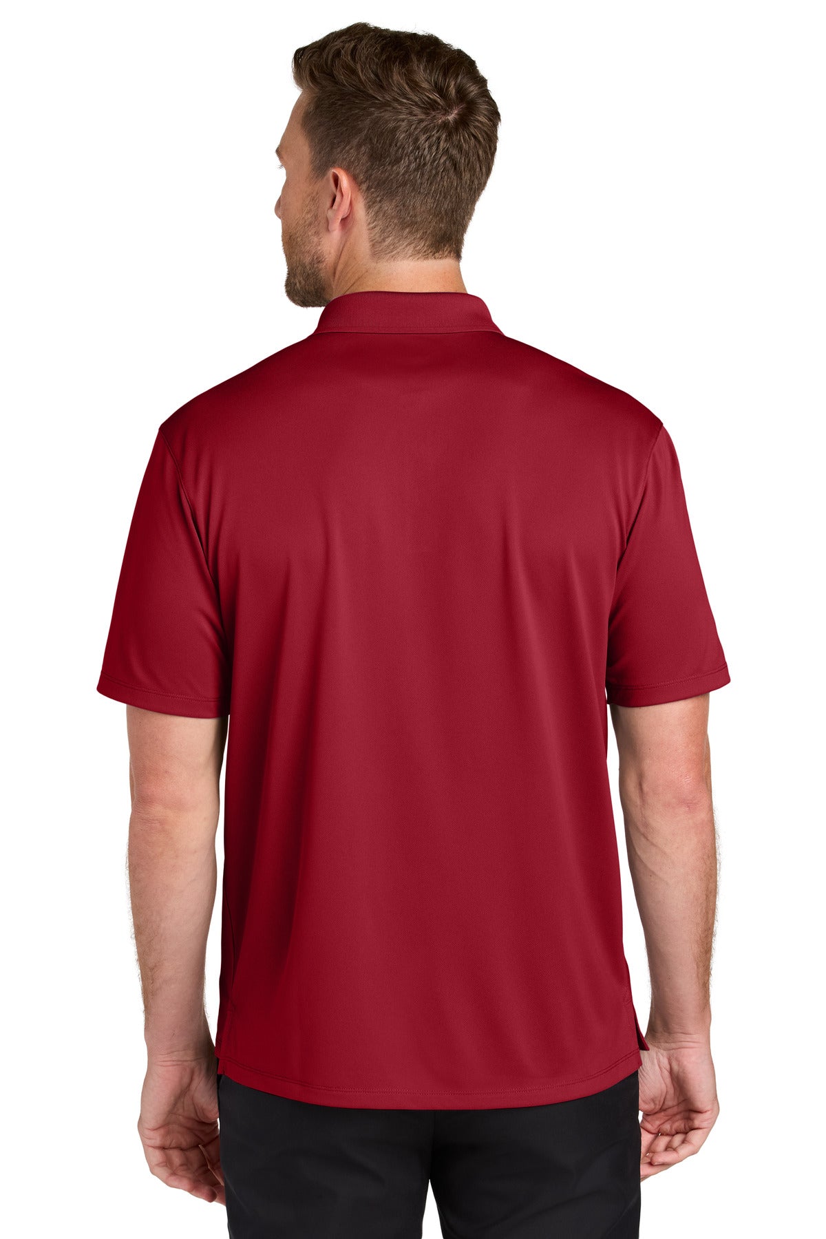 Port Authority Wearever Performance Pique Polo K240 - Rich Red - back