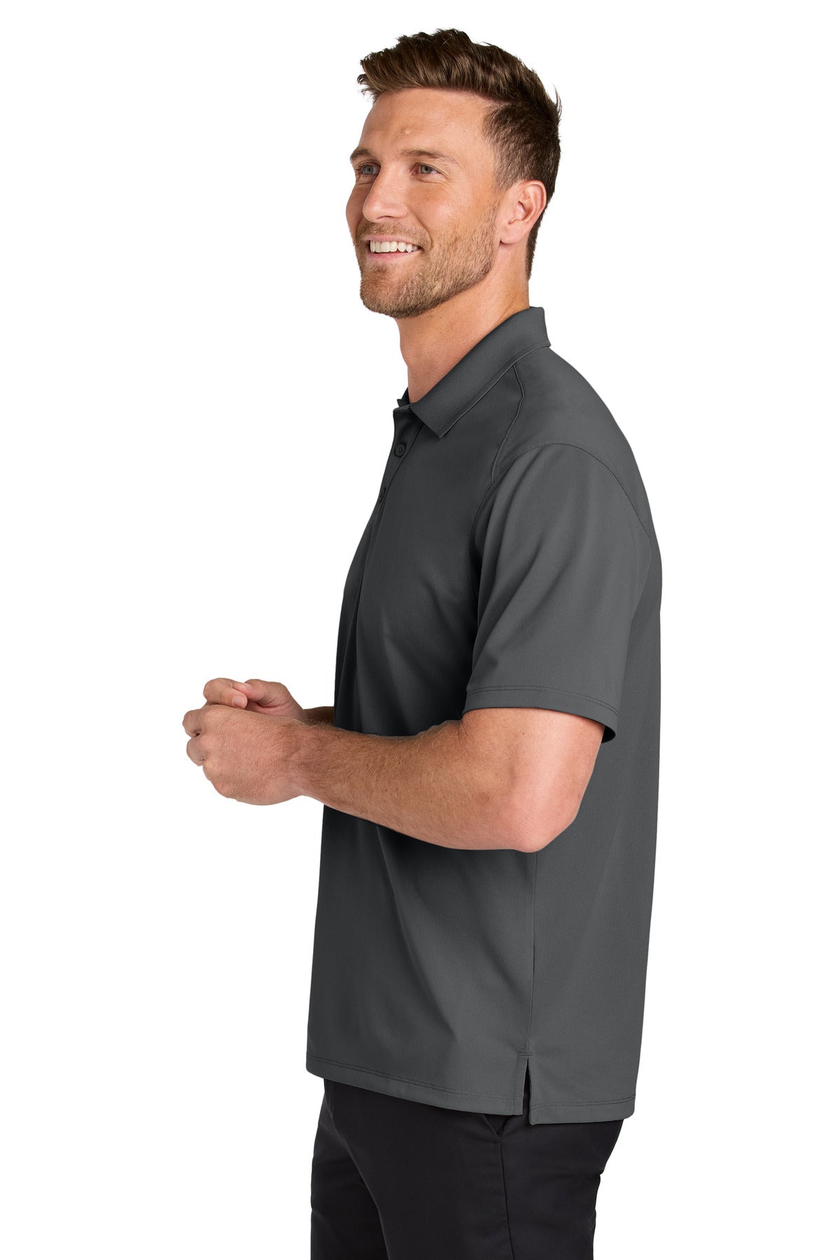 Port Authority Wearever Performance Pique Polo K240 - Storm Grey - side