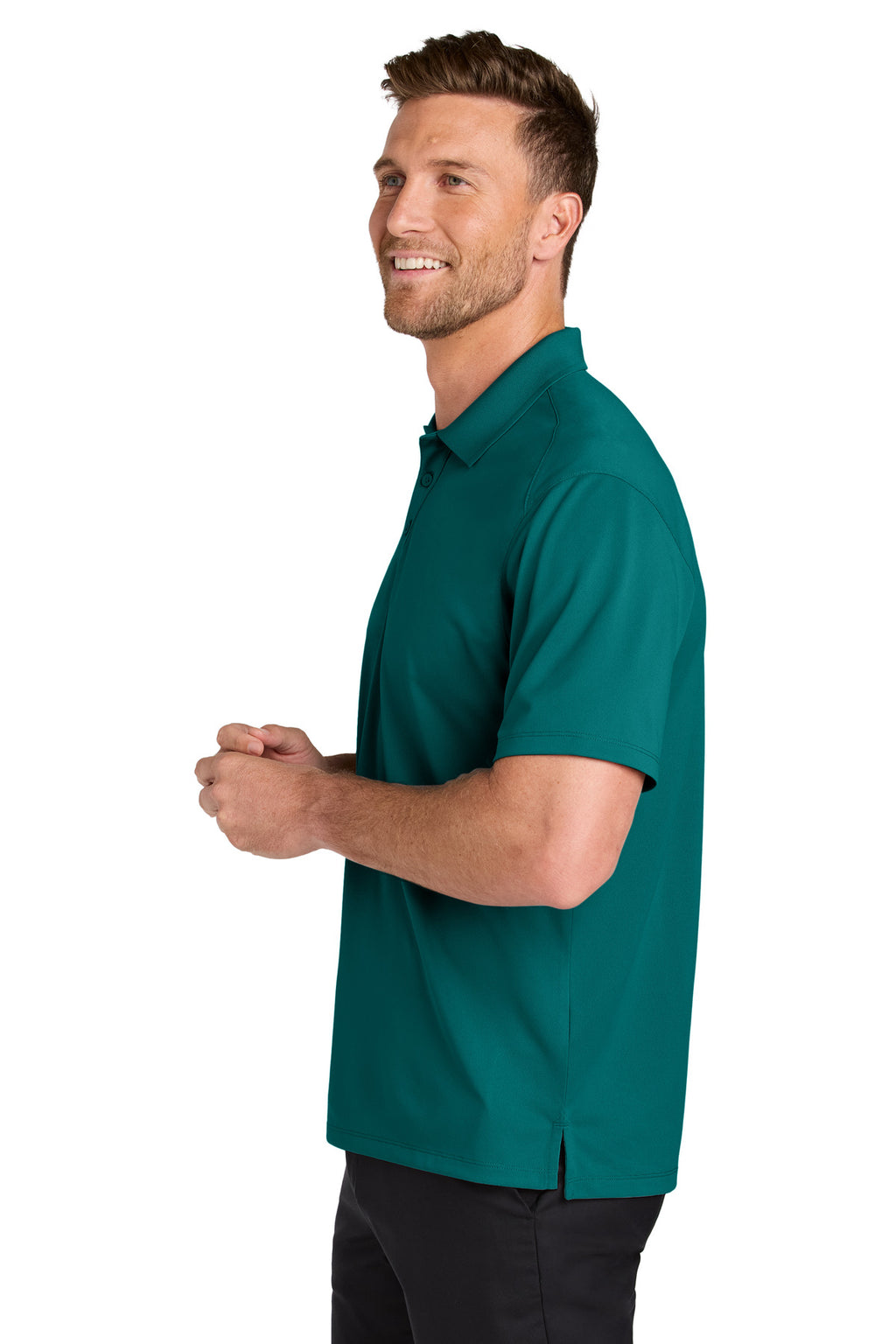 Port Authority Wearever Performance Pique Polo K240 - Teal Green - side