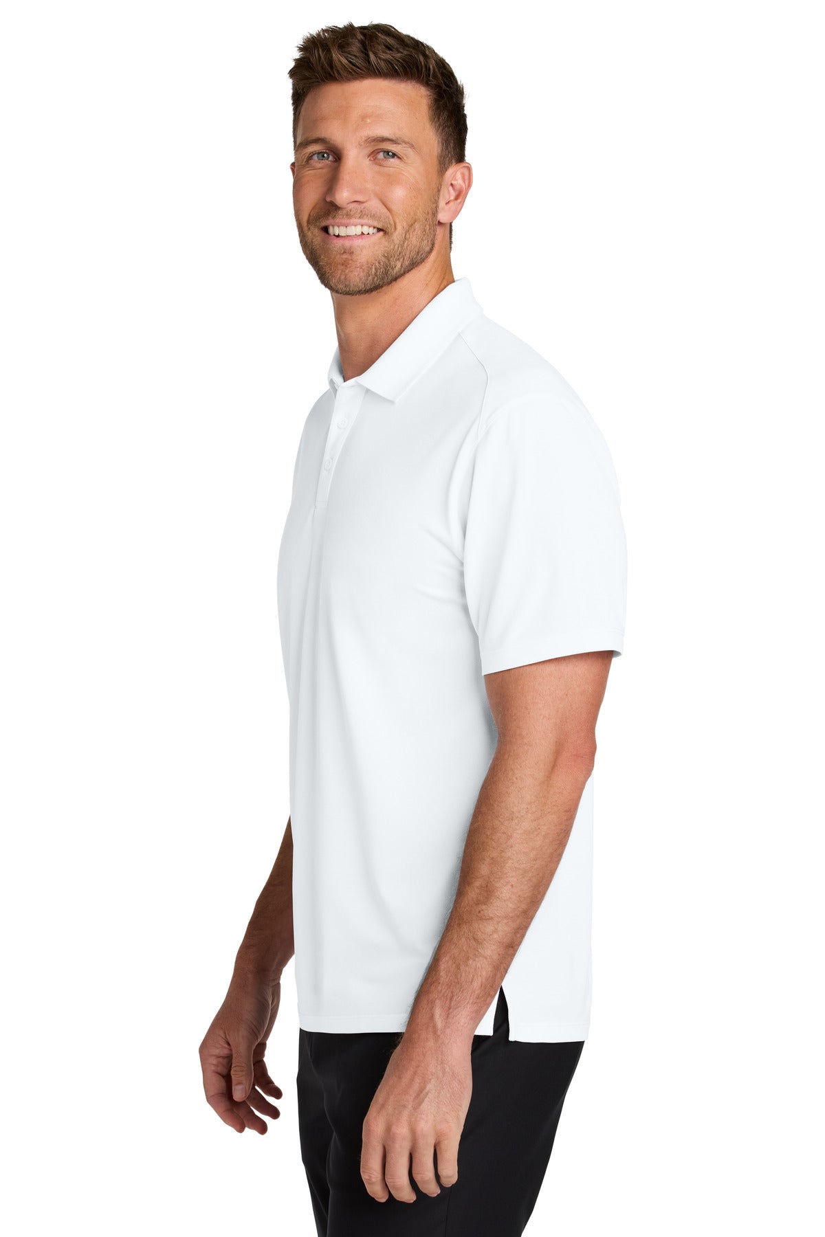 Port Authority Wearever Performance Pique Polo K240 - White - side