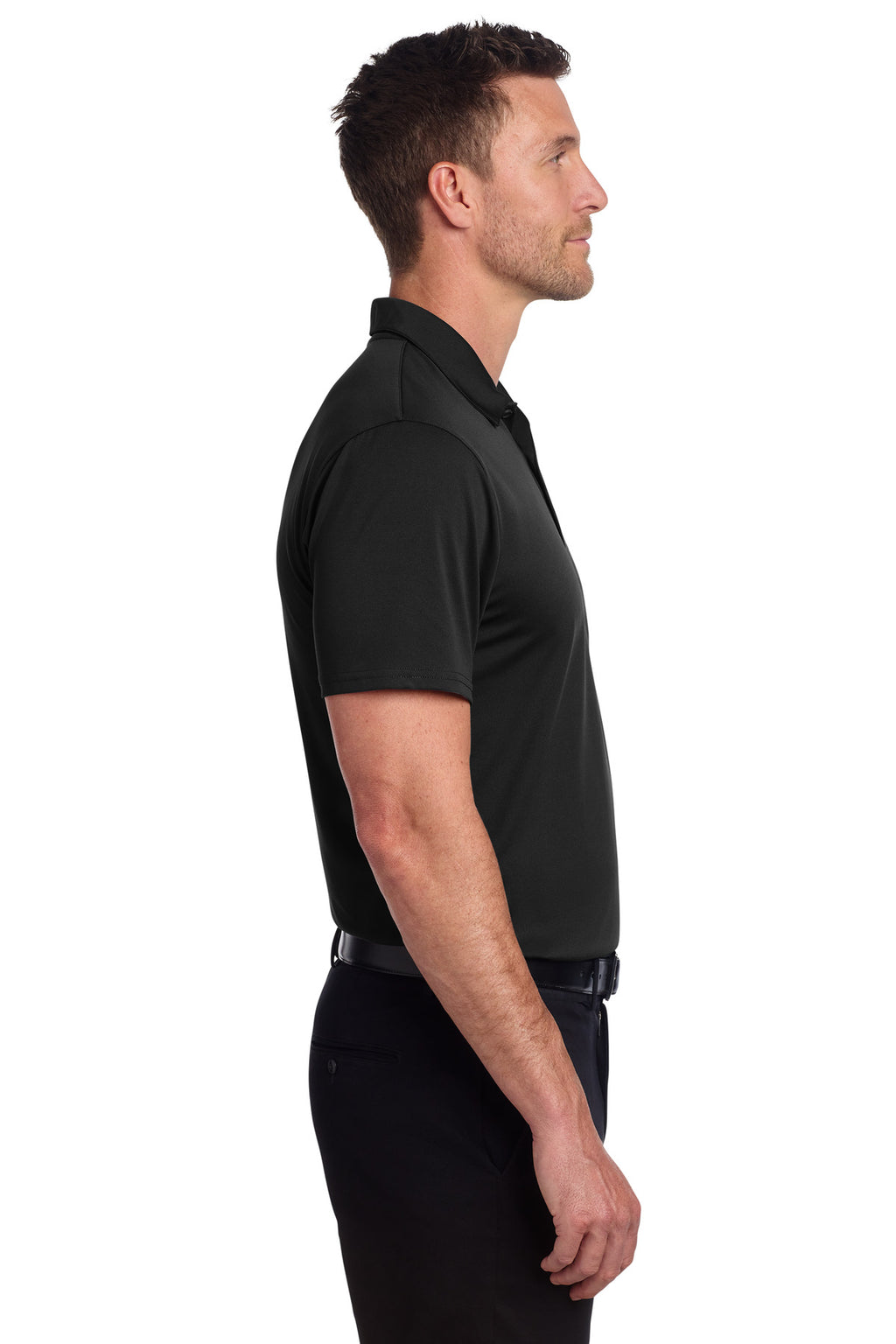 Port Authority Performance Staff Polo K398 - Black - side