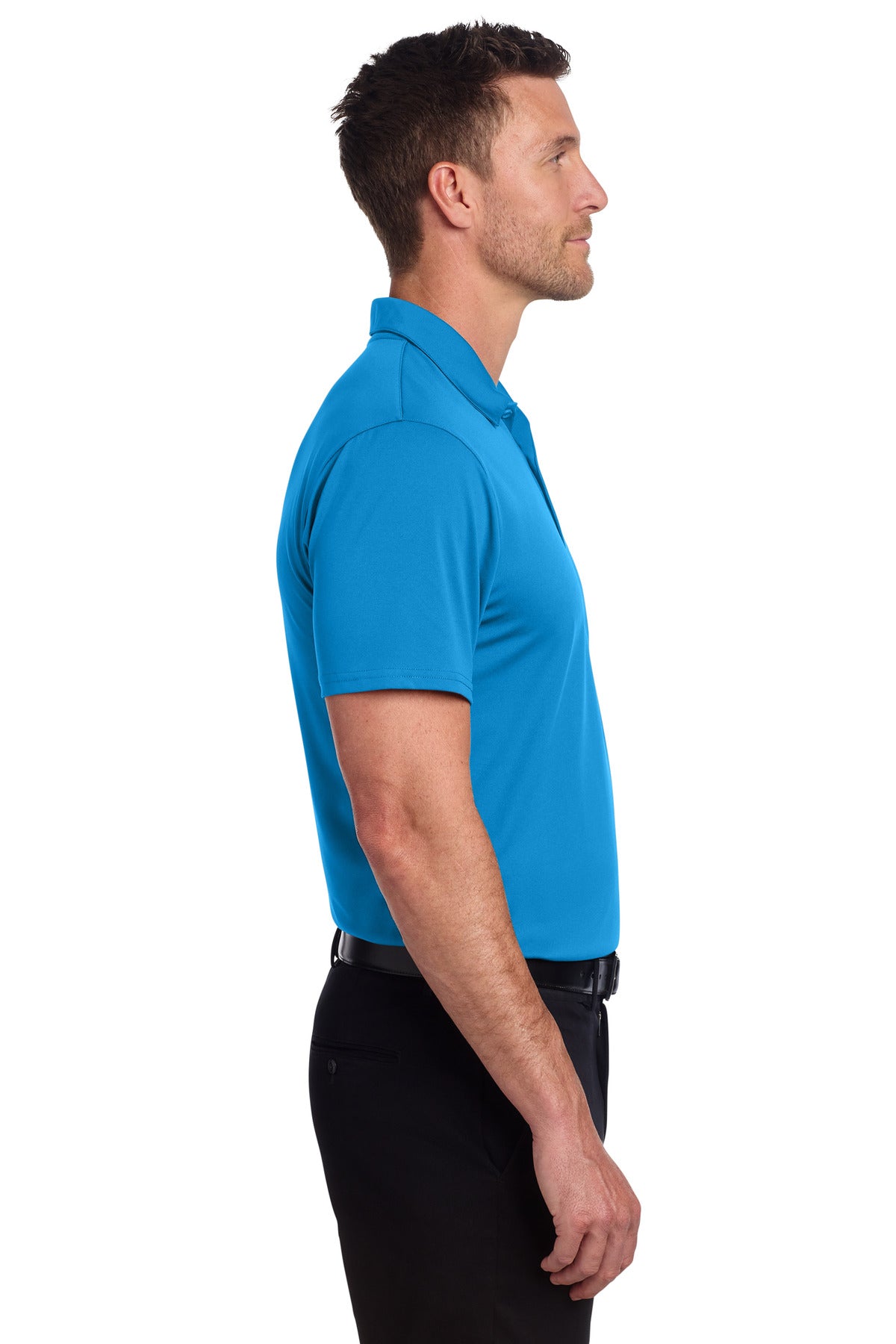 Port Authority Performance Staff Polo K398 - Brilliant Blue - side