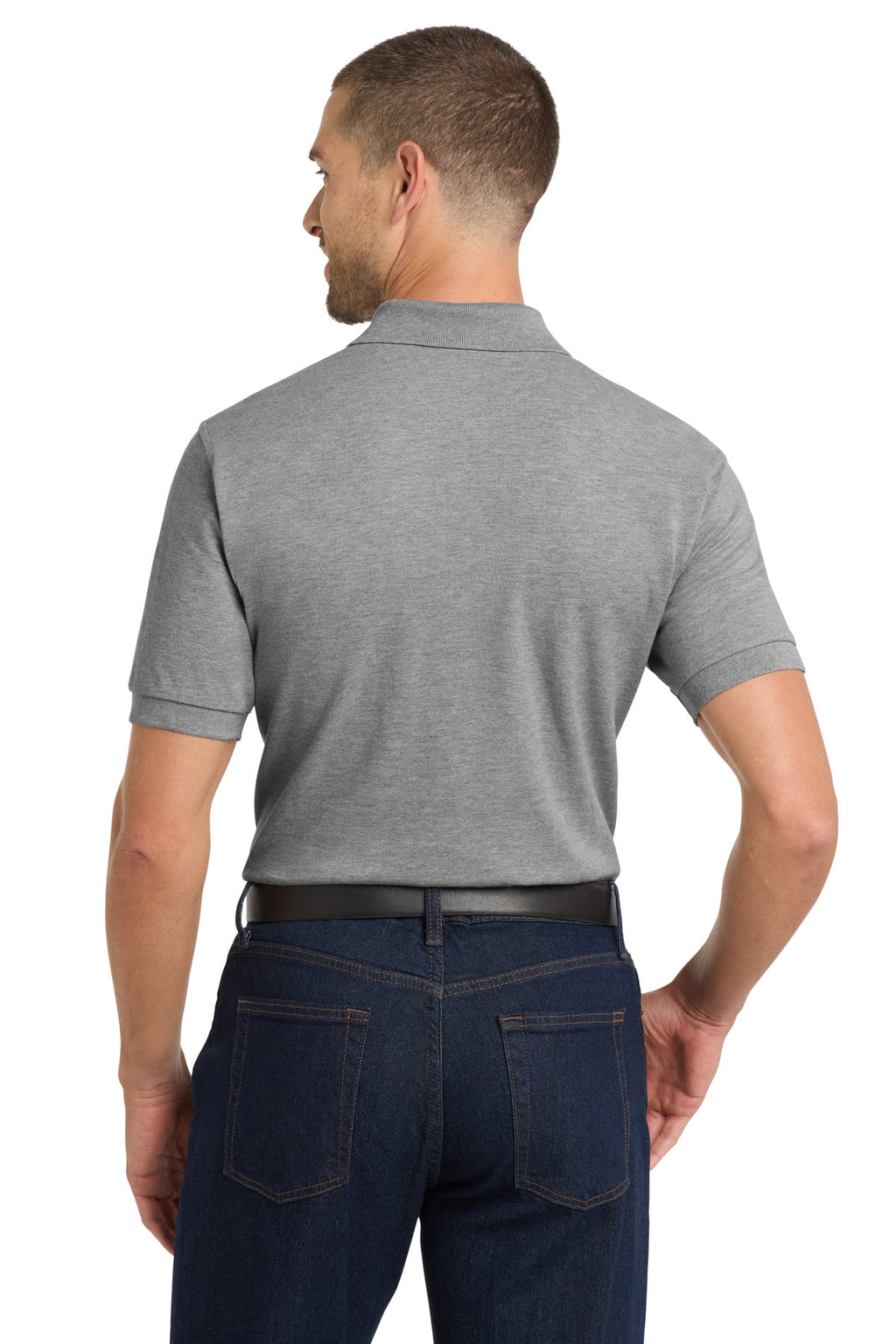 Port Authority Heavyweight Cotton Pique Polo. K420 - Oxford - back