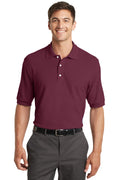 DISCONTINUED Port Authority 100% Pima Cotton Polo. K448 - Burgundy - front