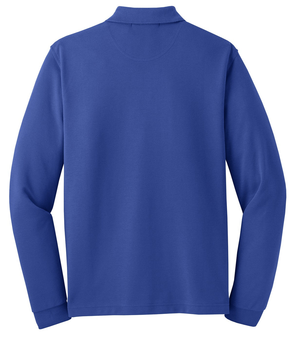 Port Authority Rapid Dry Long Sleeve Polo. K455LS - Royal - back