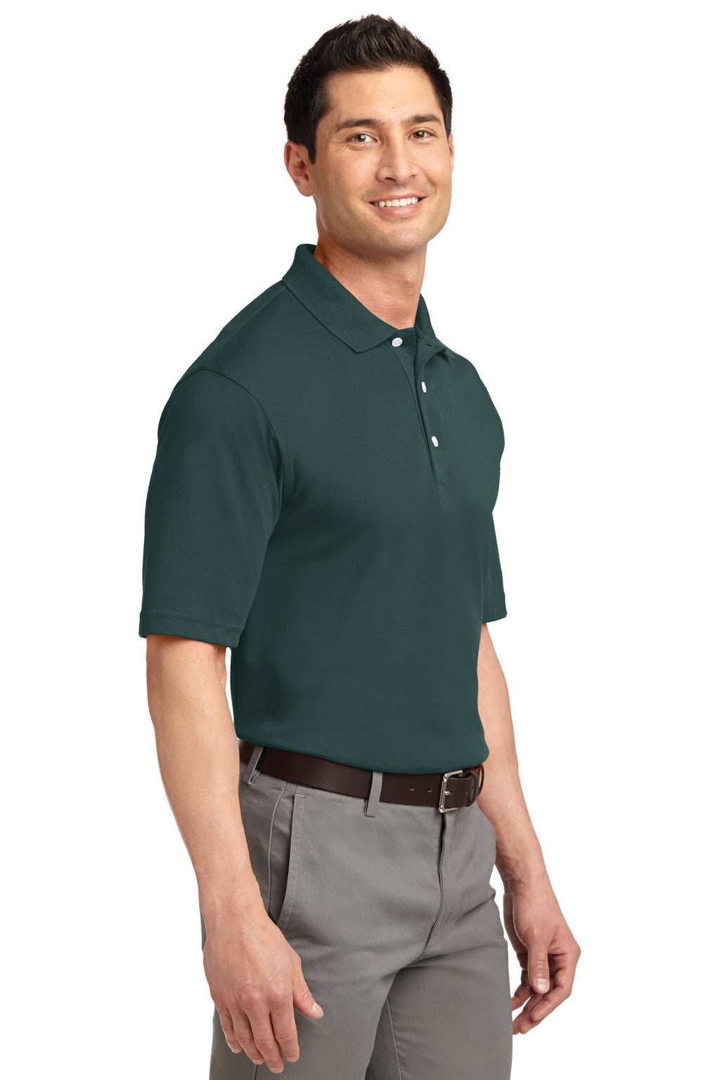 Port Authority Rapid Dry Polo. K455 - Dark Green - three_q