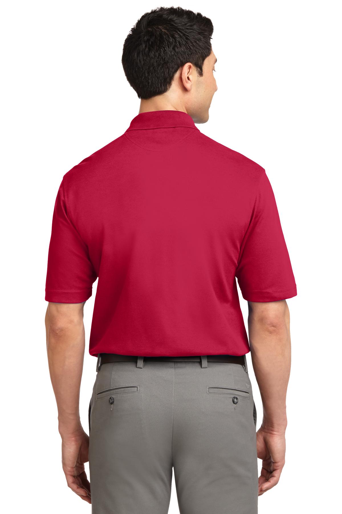 Port Authority Rapid Dry Polo. K455 - Red - back