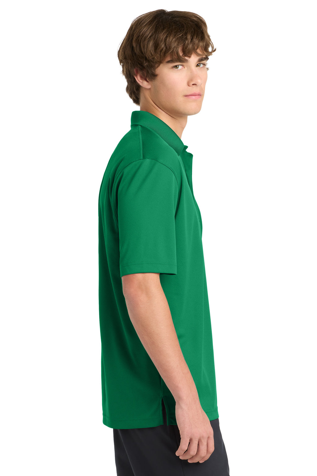 Sport-Tek Dri-Mesh Polo. K469 - Kelly Green - side