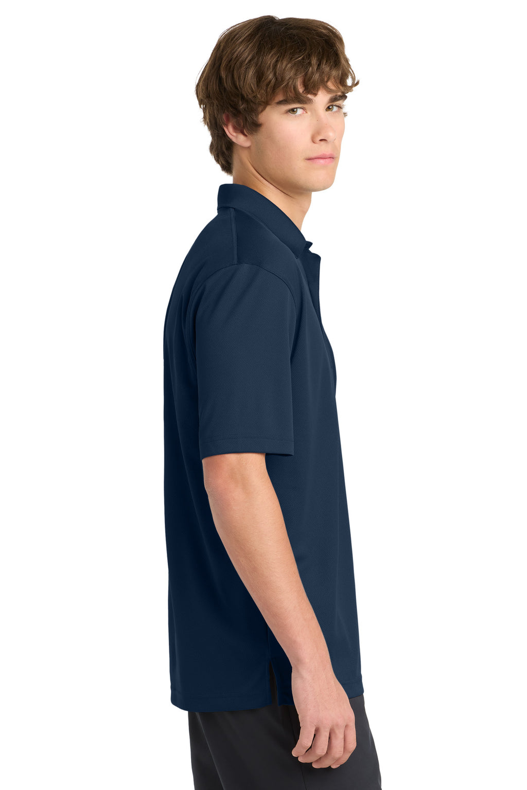 Sport-Tek Dri-Mesh Polo. K469 - Navy - side