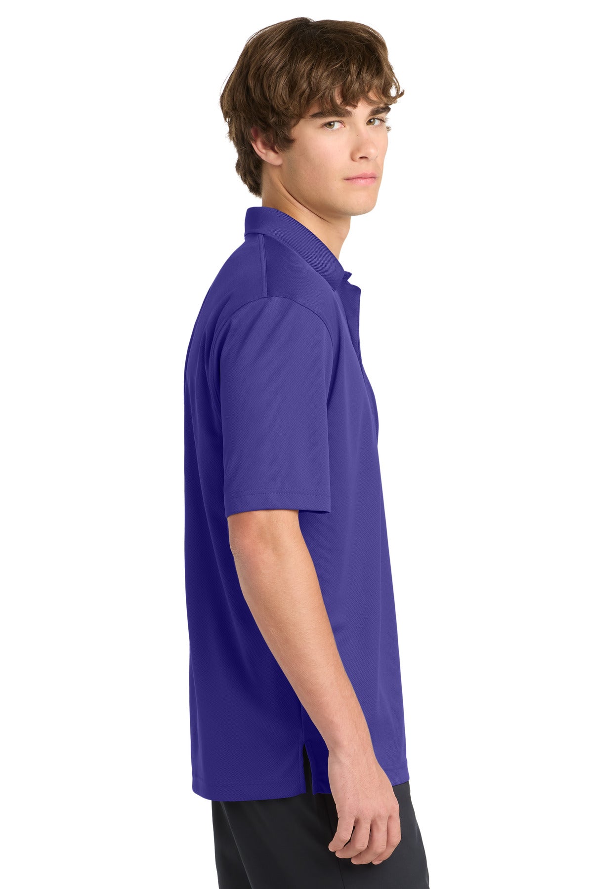 Sport-Tek Dri-Mesh Polo. K469 - Purple - side
