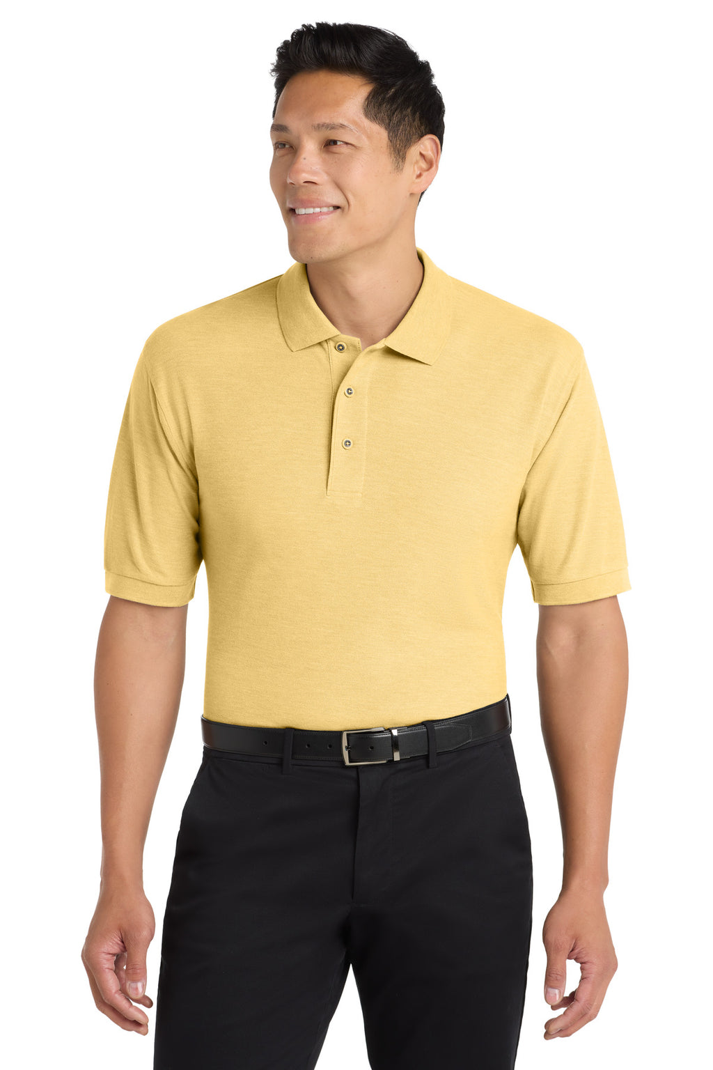 Port Authority Extended Size Silk Touch Polo K500ES - Banana - front