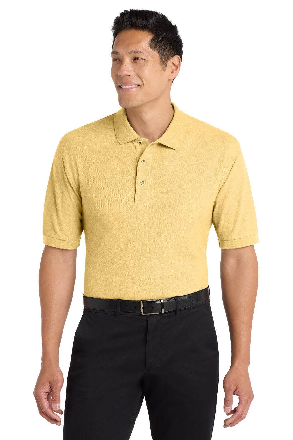 Port Authority Extended Size Silk Touch Polo K500ES - Banana - front