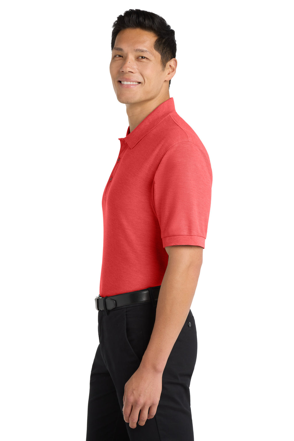 Port Authority Extended Size Silk Touch Polo K500ES - Hibiscus - side