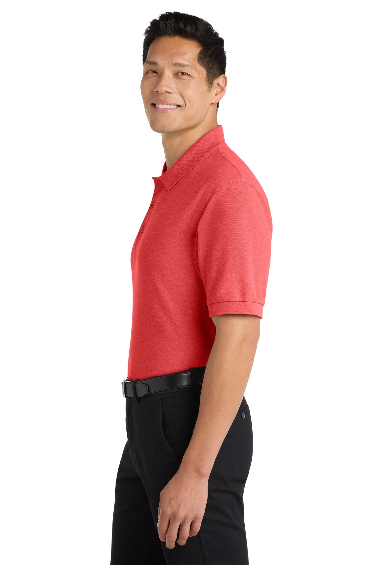 Port Authority Extended Size Silk Touch Polo K500ES - Hibiscus - side