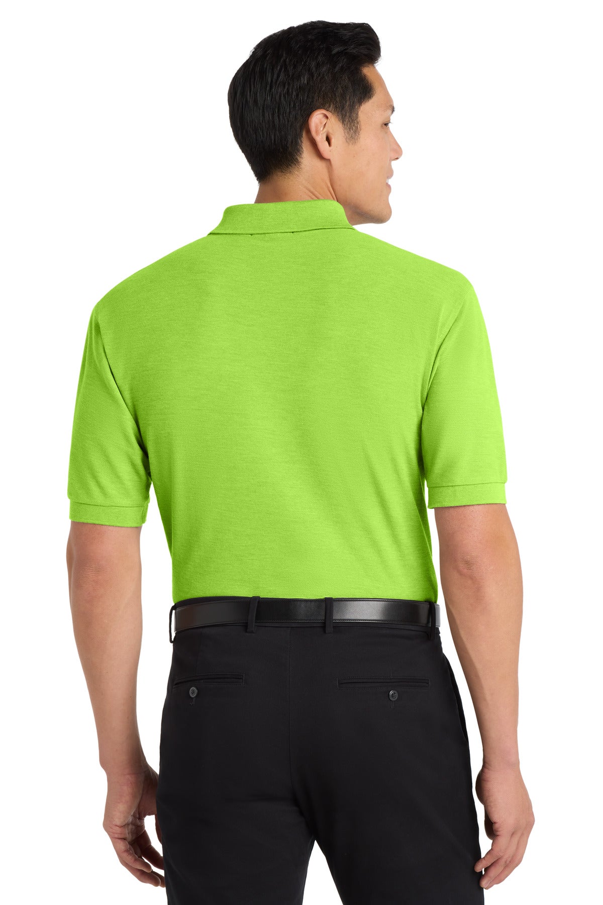 Port Authority Extended Size Silk Touch Polo K500ES - Lime - back