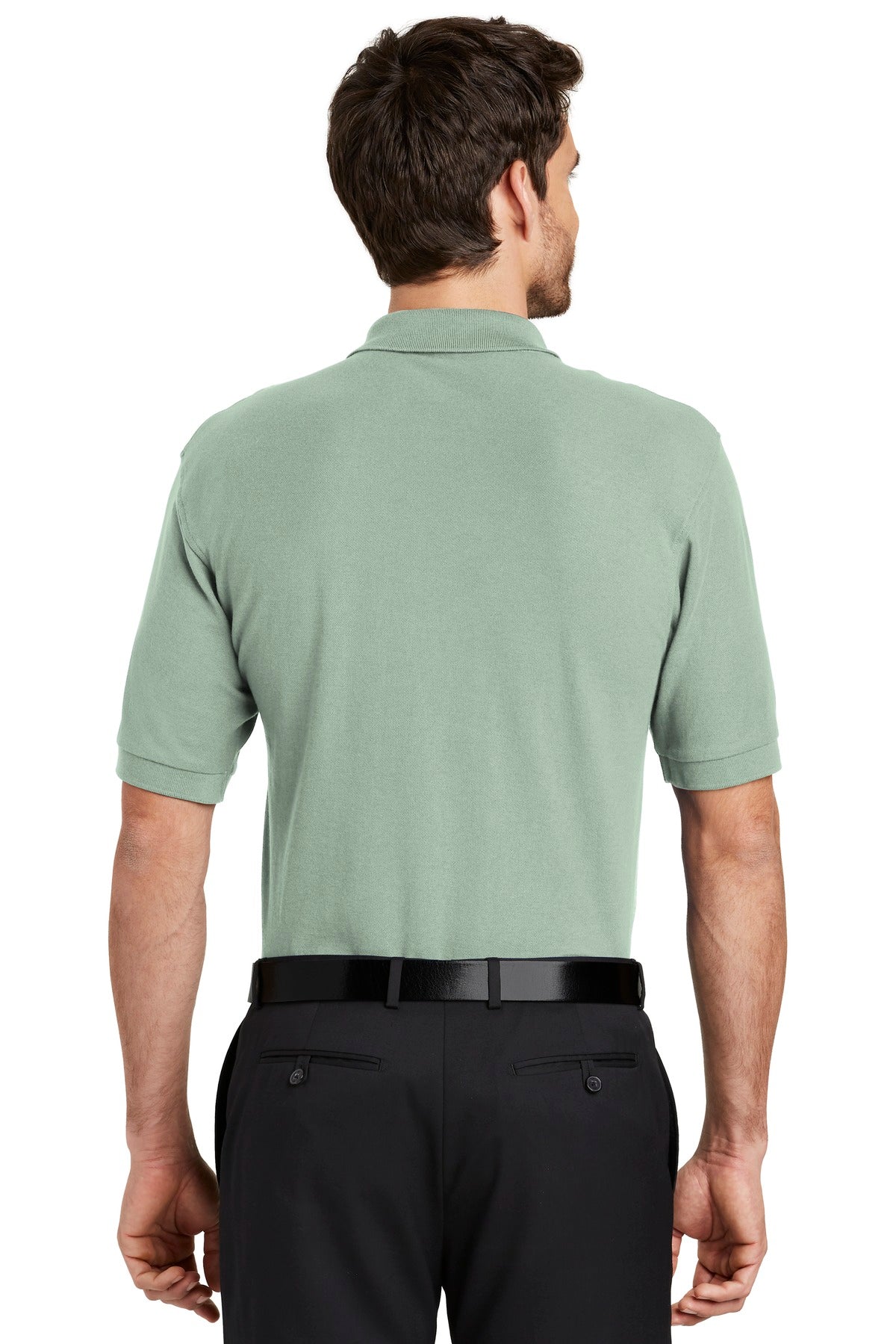Port Authority Extended Size Silk Touch Polo K500ES - Mint Green - back