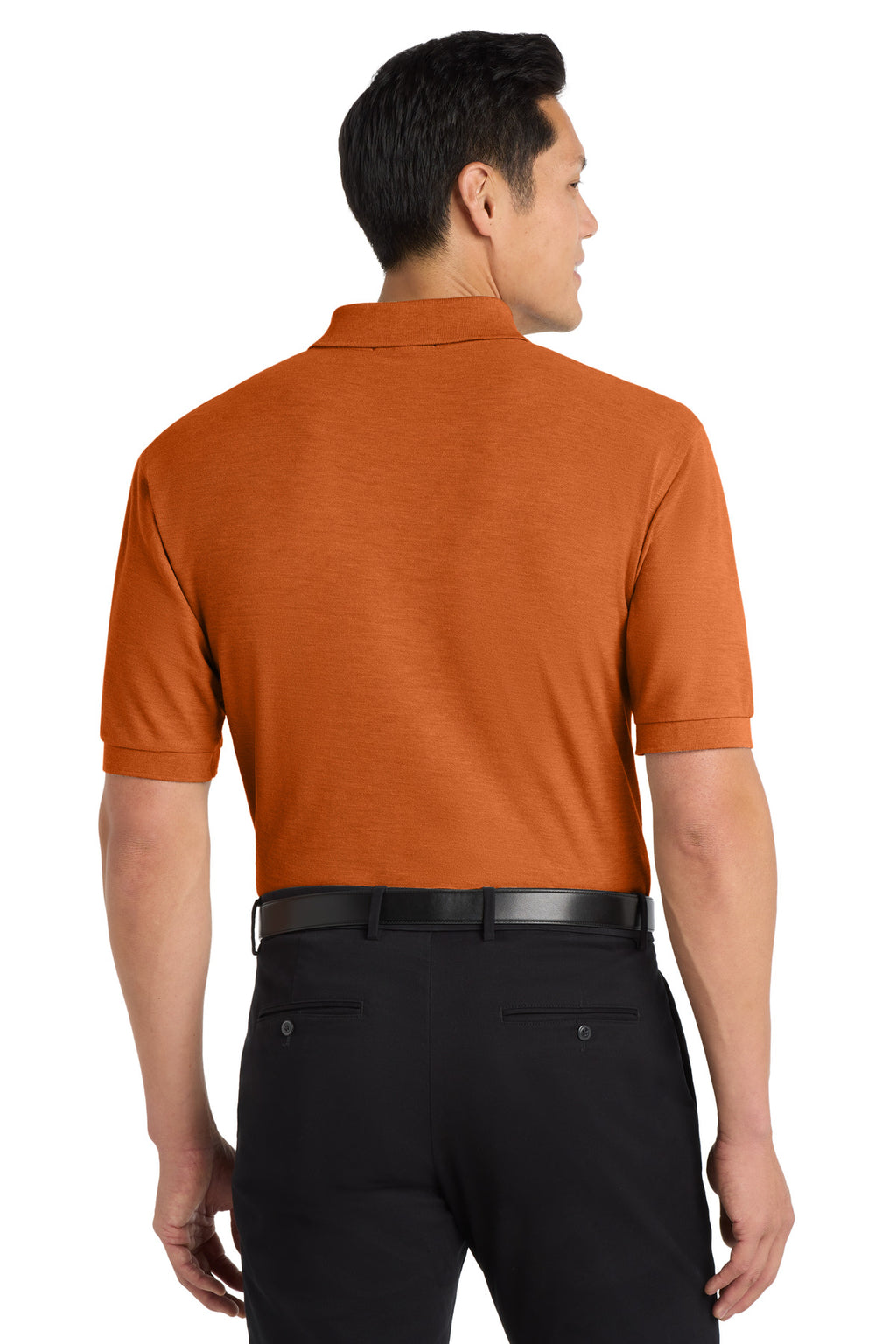 Port Authority Extended Size Silk Touch Polo K500ES - Texas Orange - back