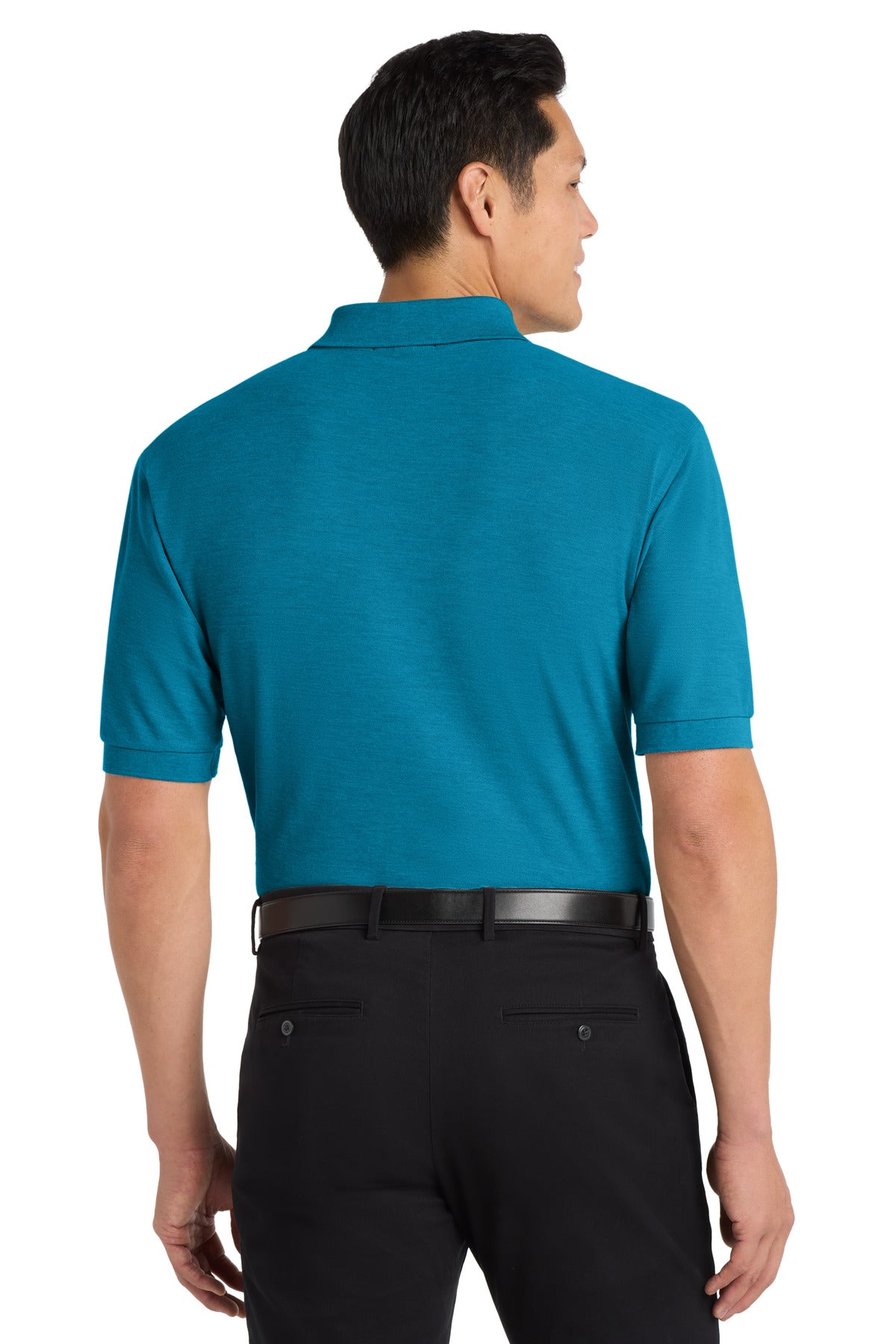 Port Authority Extended Size Silk Touch Polo K500ES - Turquoise - back