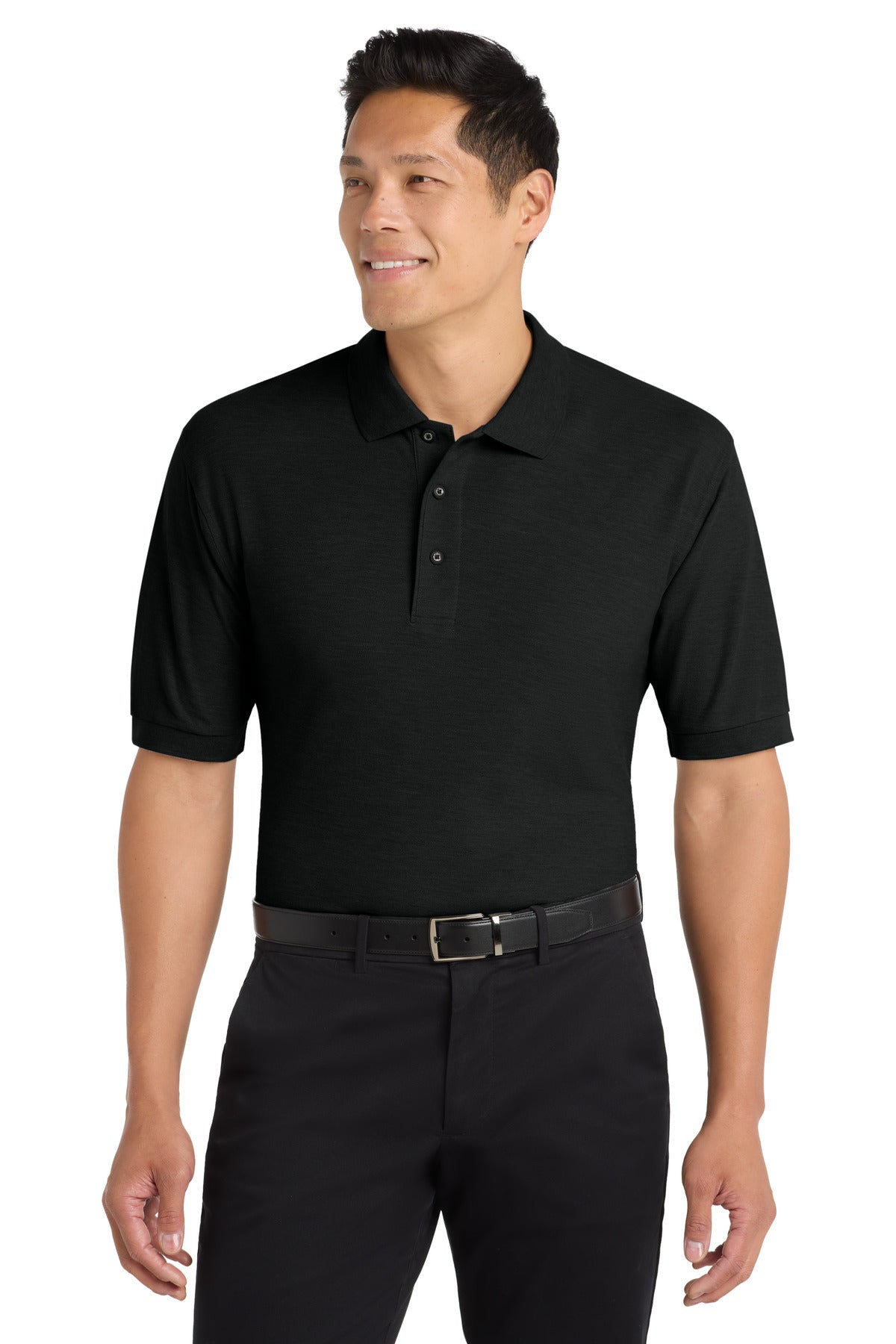 Port Authority Silk Touch Polo K500 - Black - front