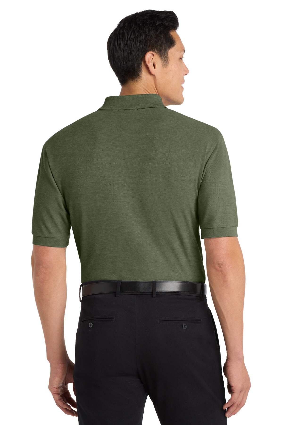 Port Authority Silk Touch Polo K500 - Clover Green - back