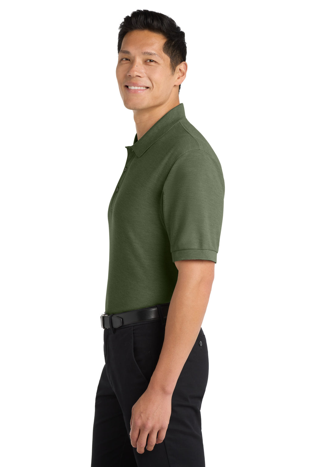 Port Authority Silk Touch Polo K500 - Clover Green - side