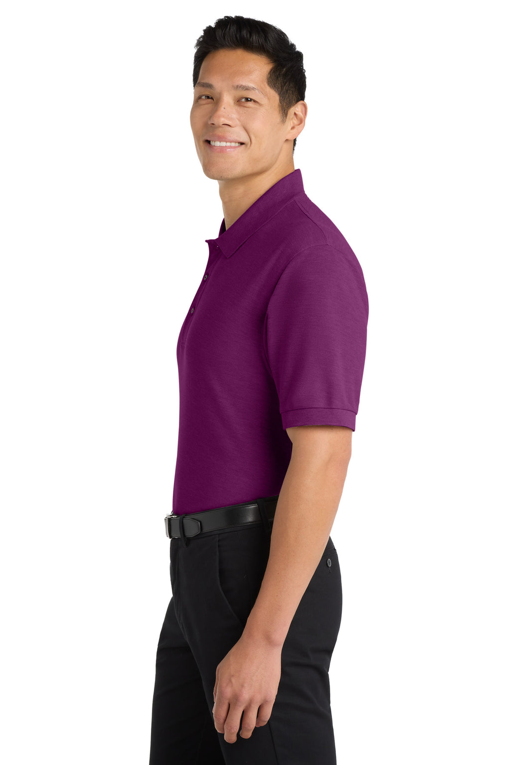 Port Authority Silk Touch Polo K500 - Deep Berry - side