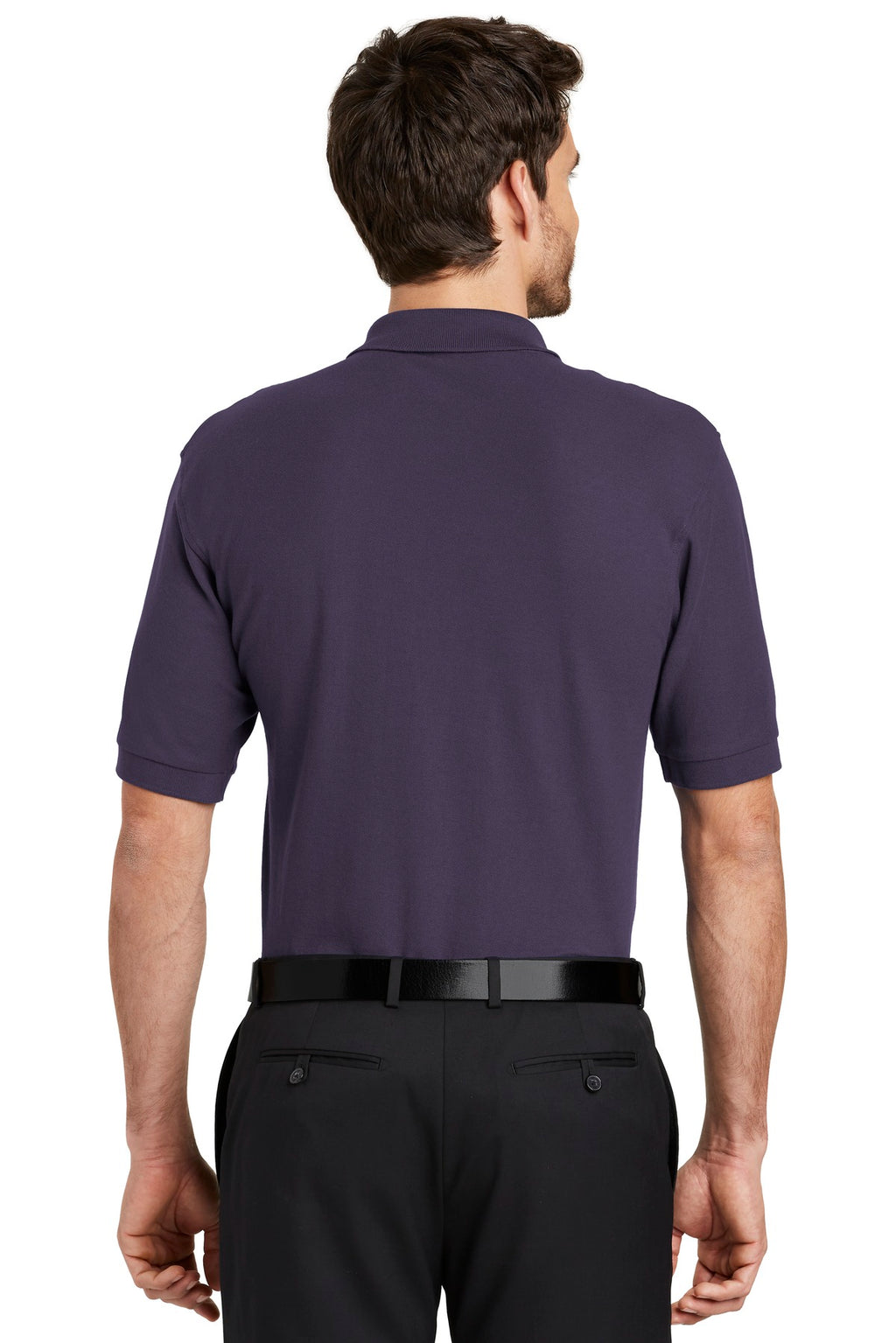 Port Authority Silk Touch Polo K500 - Eggplant - back